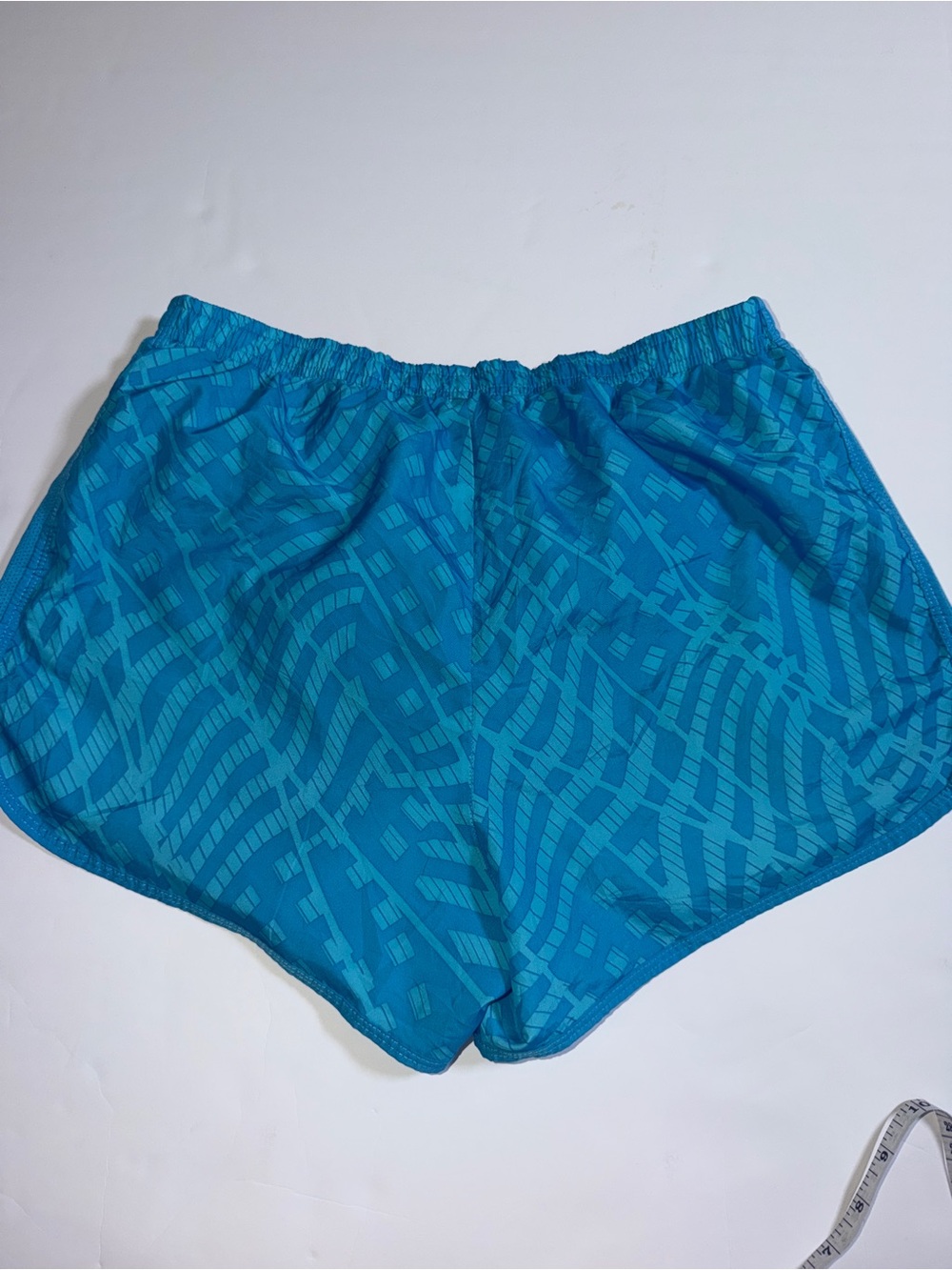 Reebok Teal Geometric Running Shorts - Picture 2 of 4